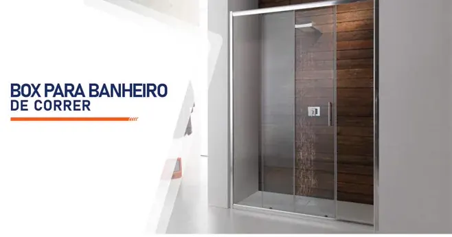 Box de correr para banheiro em vidro temperado