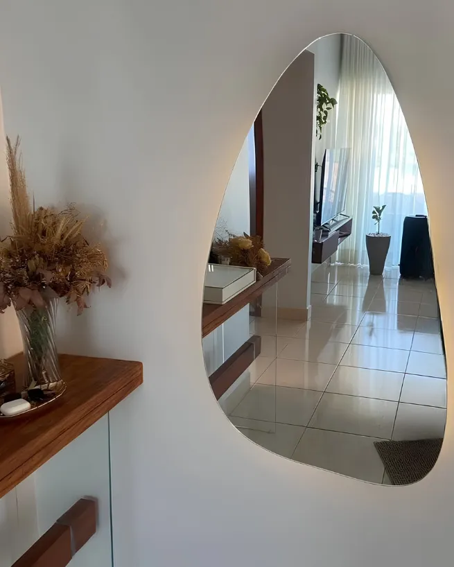 Espelhos em Quadra - acabamento lapidado em espelho