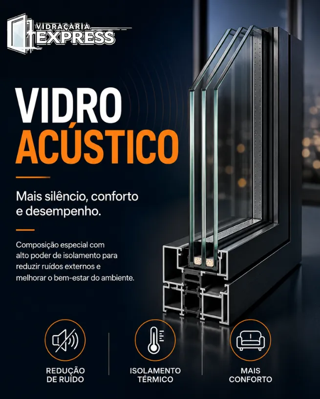Vidro Acústico em Conchal - vedação para melhorar conforto